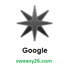 Eight Pointed Star on Google Android 8.0