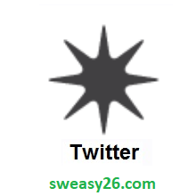 Eight Pointed Star on Twitter Twemoji 1.0