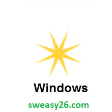Eight Pointed Star on Microsoft Windows 8.1