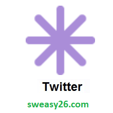 Eight Spoked Asterisk on Twitter Twemoji 1.0