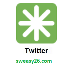 Eight Spoked Asterisk on Twitter Twemoji 2.0