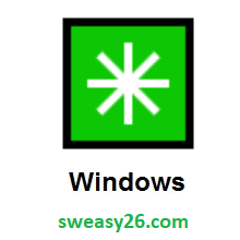 Eight Spoked Asterisk on Microsoft Windows 10 Anniversary Update