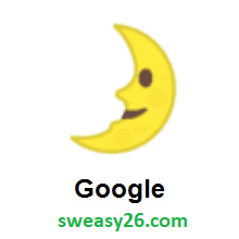 First Quarter Moon Face on Google Android 8.0