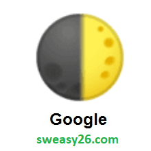 First Quarter Moon on Google Android 9.0