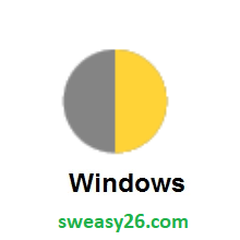 First Quarter Moon on Microsoft Windows 8.1