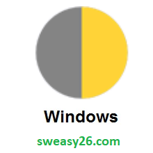 First Quarter Moon on Microsoft Windows 10