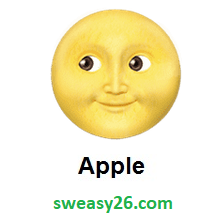 Full Moon Face on Apple iOS 10.2