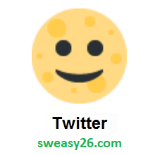 Full Moon Face on Twitter Twemoji 11.1
