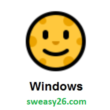 Full Moon Face on Microsoft Windows 10 Anniversary Update