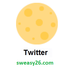 Full Moon on Twitter Twemoji 11.1