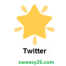 Glowing Star on Twitter Twemoji 1.0
