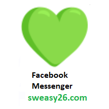 Green Heart on Facebook Messenger 1.0
