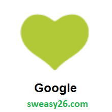 Green Heart on Google Android 7.0