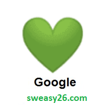 Green Heart on Google Android 8.0