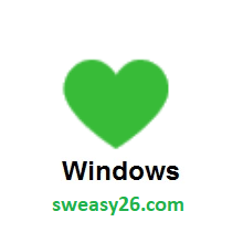 Green Heart on Microsoft Windows 8.1