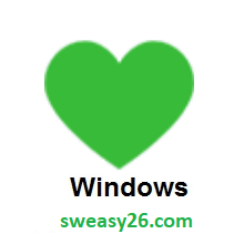Green Heart on Microsoft Windows 10