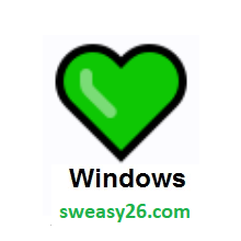 Green Heart on Microsoft Windows 10 Anniversary Update