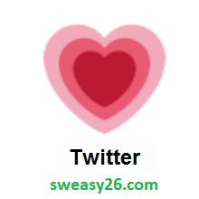Growing Heart on Twitter Twemoji 1.0