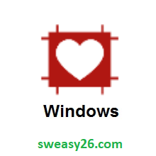 Heart Decoration on Microsoft Windows 8.1