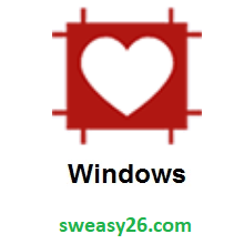 Heart Decoration on Microsoft Windows 10