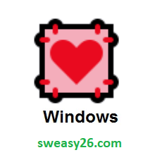 Heart Decoration on Microsoft Windows 10 Anniversary Update