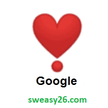 Heart Exclamation on Google Android 8.0