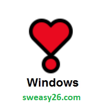 Heart Exclamation on Microsoft Windows 10 Anniversary Update