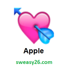 Heart With Arrow on Apple iOS 8.3