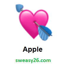 Heart With Arrow on Apple iOS 10.2