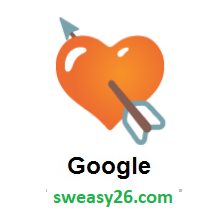 Heart With Arrow on Google Android 7.0