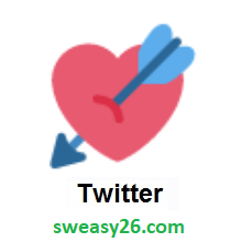 Heart With Arrow on Twitter Twemoji 1.0