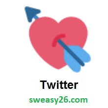 Heart With Arrow on Twitter Twemoji 2.5