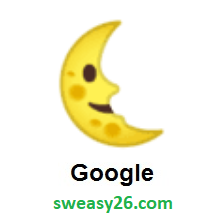 Last Quarter Moon Face on Google Android 9.0