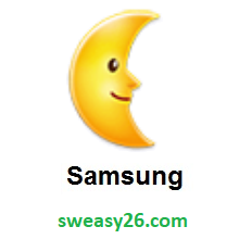 Last Quarter Moon Face on Samsung Experience 9.0