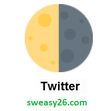 Last Quarter Moon on Twitter Twemoji 11.1