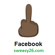 Middle Finger: Dark Skin Tone on Facebook 2.0