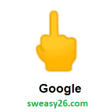 Middle Finger on Google Android 8.0