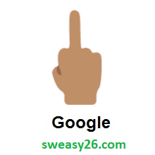 Middle Finger: Medium Skin Tone on Google Android 7.0