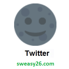 New Moon Face on Twitter Twemoji 1.0