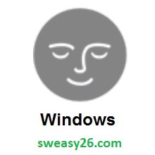 New Moon Face on Microsoft Windows 10