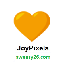Orange Heart on JoyPixels 3.0