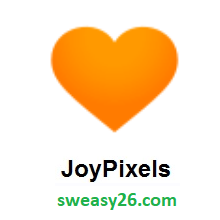 Orange Heart on JoyPixels 4.0