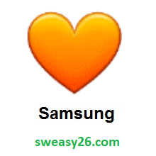 Orange Heart on Samsung Experience 9.0