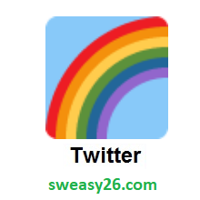 Rainbow on Twitter Twemoji 1.0