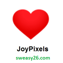 Red Heart on JoyPixels 4.0