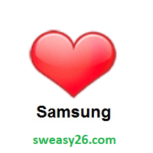 Red Heart on Samsung TouchWiz 7.0