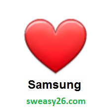 Red Heart on Samsung Experience 9.0