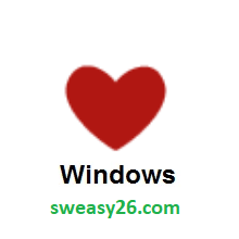 Red Heart on Microsoft Windows 8.1