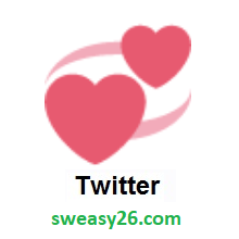 Revolving Hearts on Twitter Twemoji 1.0
