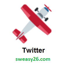 Small Airplane on Twitter Twemoji 2.0